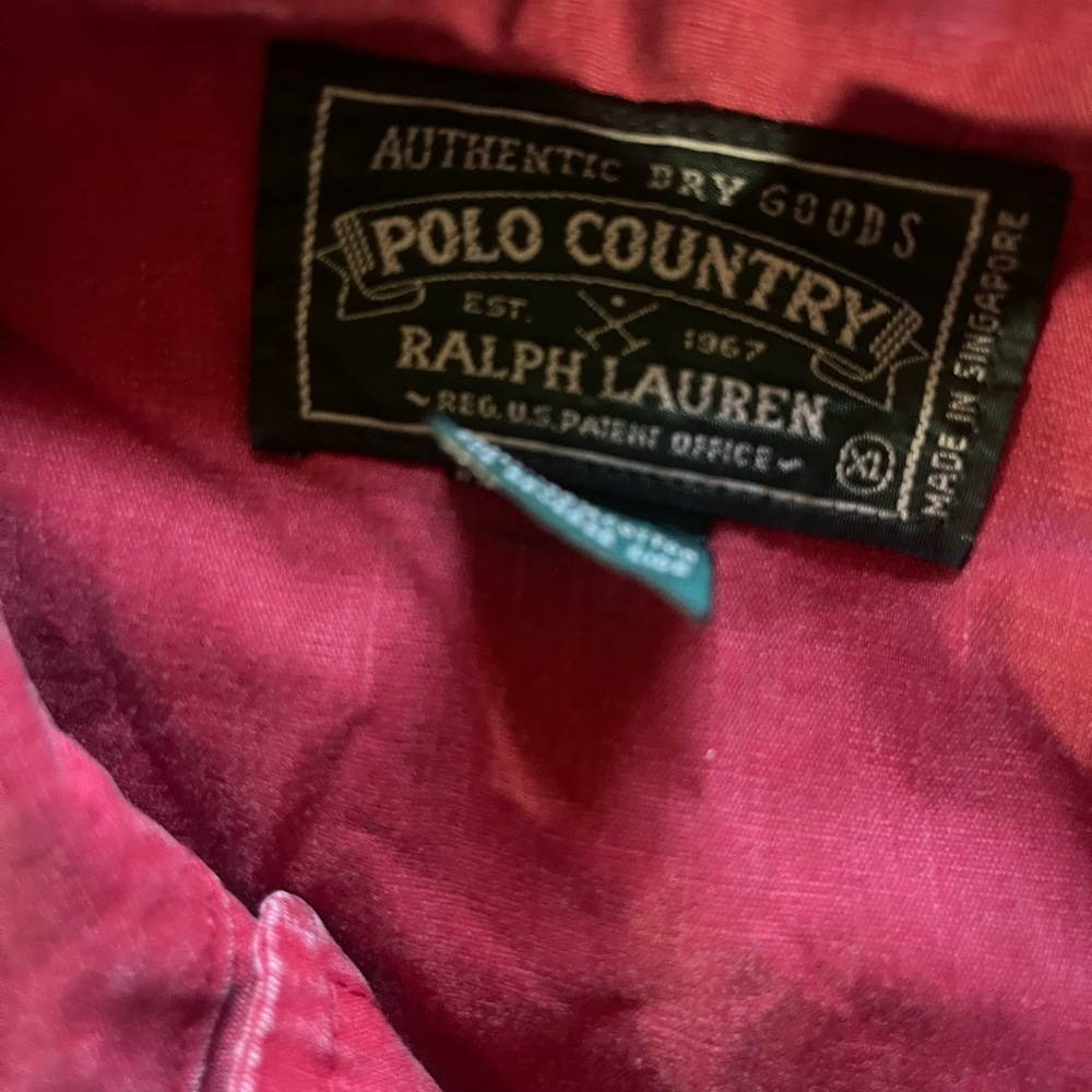 Ralph Lauren Polo Country Red Shirt